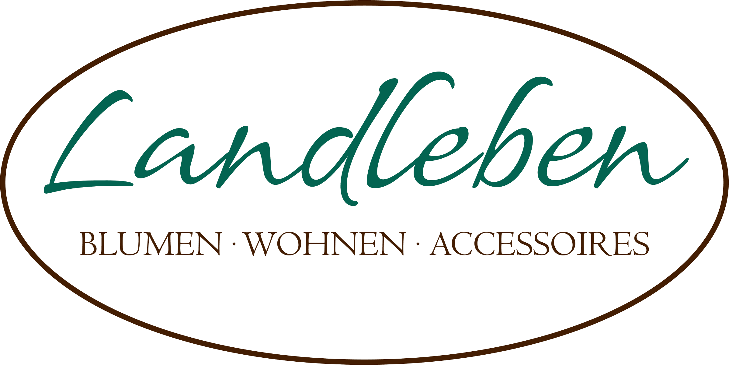 The previous oval Landleben logo